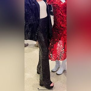WORN ONCE - Black Sequin Pants